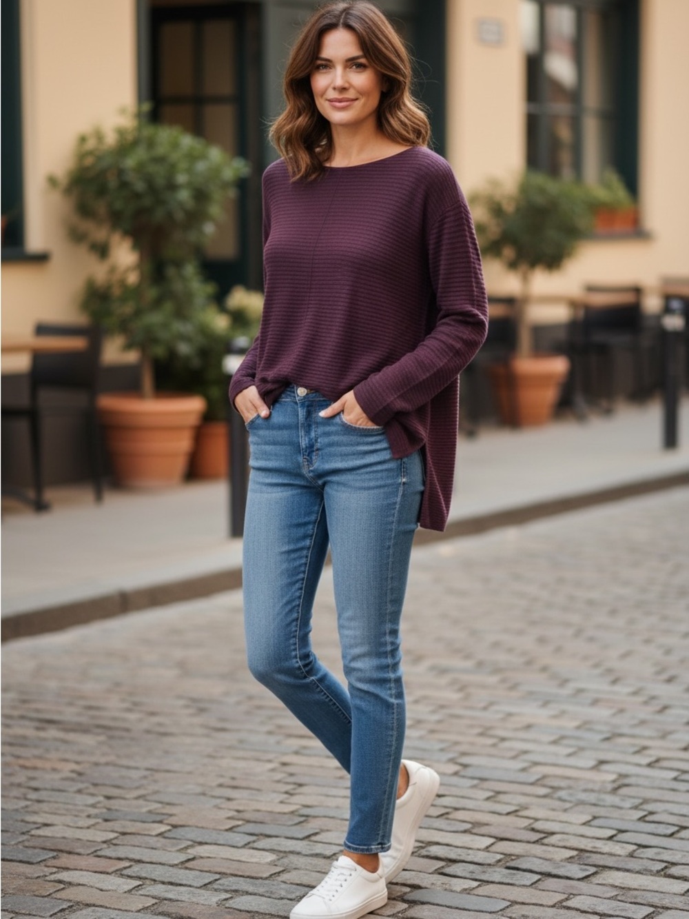 Alfani Ribbed Sweater NWT | Button‑Detail Cuffs Soft Stretch Knit | Size XL